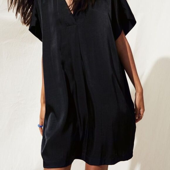 H&M Kaftan Dress Black New - Picture 7 of 7